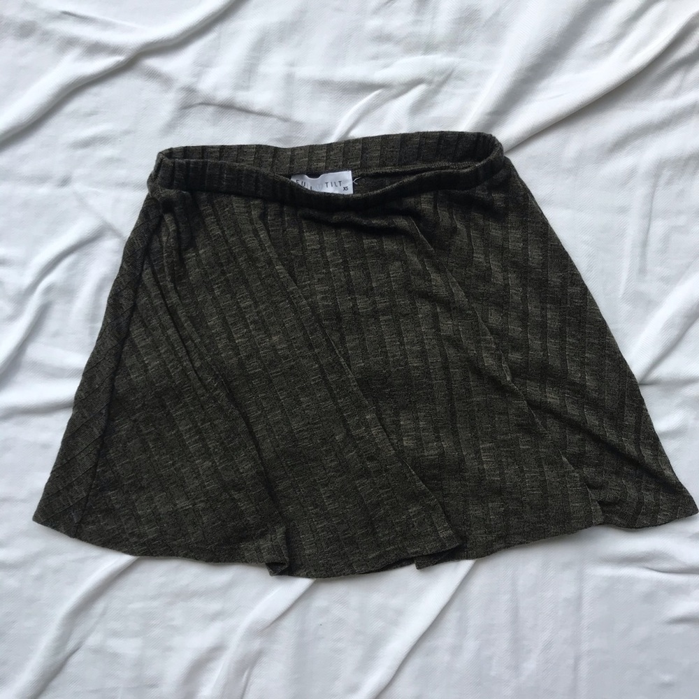 Dark Olive Green Skirt